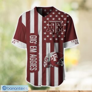 Texas A_M Aggies Custom Name and Number NCAA Baseball Jersey Shirt Product Photo 2