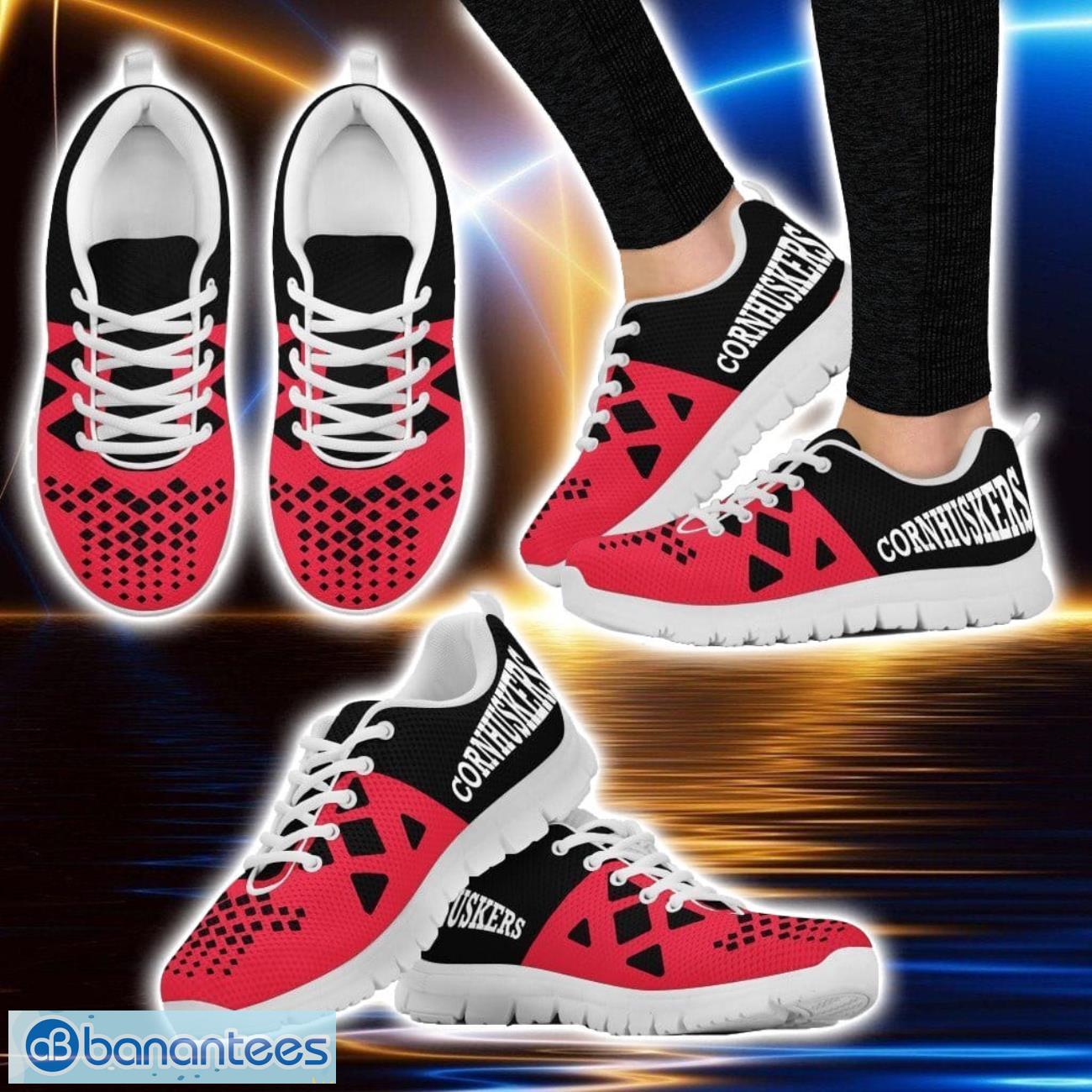 ncaa nebraska cornhuskers sneakers running shoes team gift men women shoes image NCAA Nebraska Cornhuskers Sneakers Running Shoes Team Gift Men Women Shoes Product Photo 1