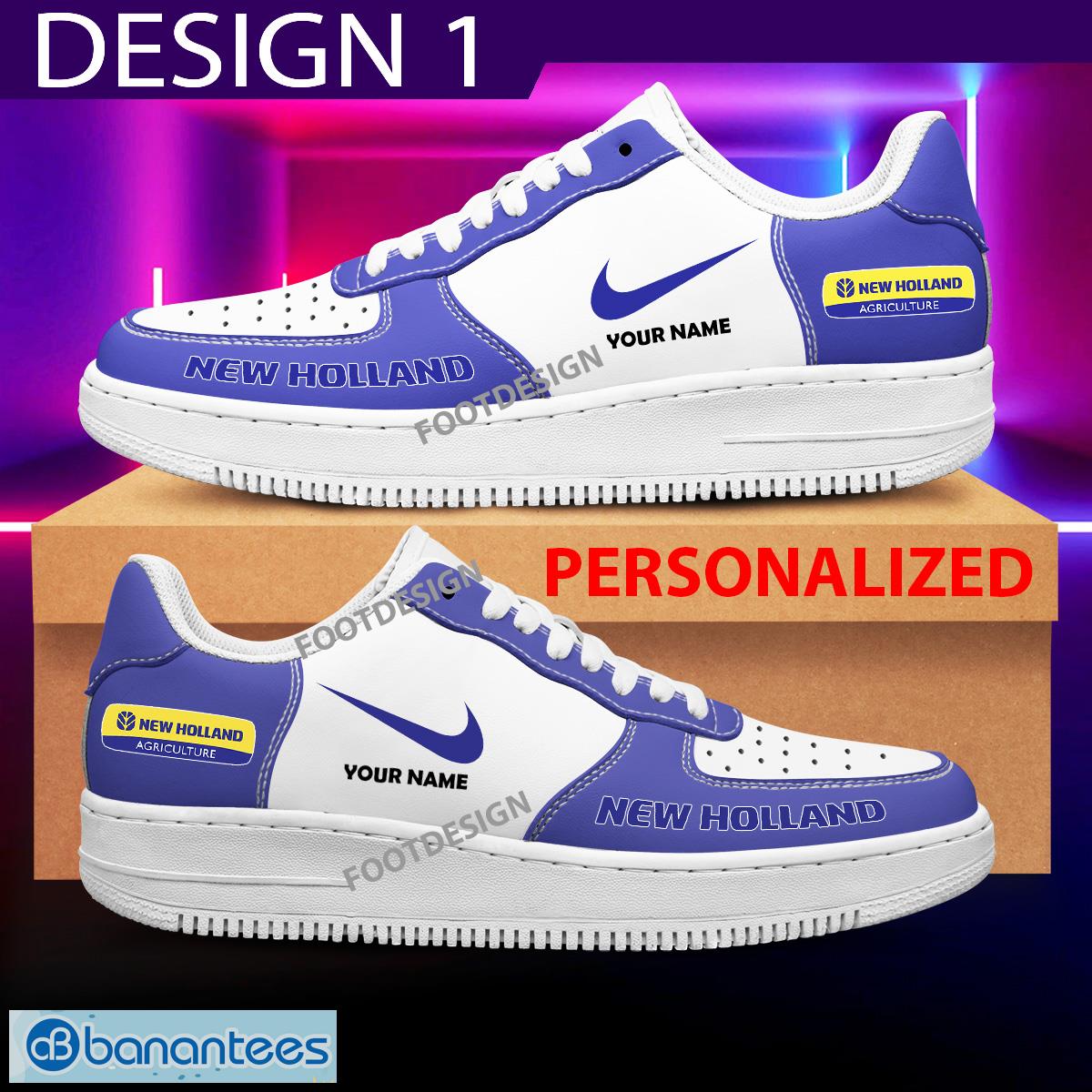 New Holland Tractor Air Force 1 Shoes Personalized Gift AF1 Sneaker For Men Women - New Holland Tractor Air Force 1 Shoes Personalized Photo 1