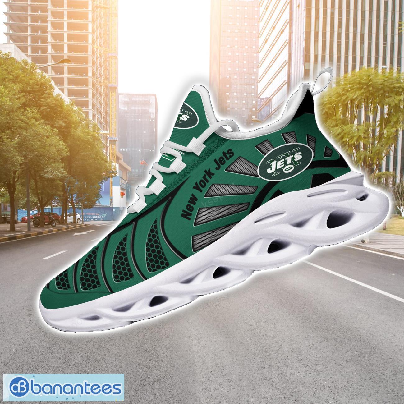 new york jets nflnew designs black and white clunky shoes max soul shoes sport season gift 4 image New York Jets NFLNew Designs Black And White Clunky Shoes Max Soul Shoes Sport Season Gift Product Photo 5