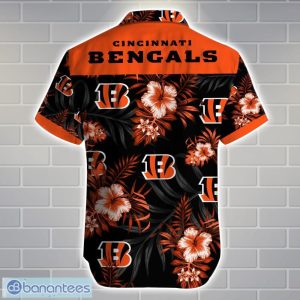 Cincinnati BengalsTeam Logo Tropical 3D Hawaiian Shirt Big Fans Gift Product Photo 3