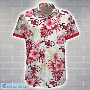 Kansas City ChiefsTeam Logo Tropical 3D Hawaiian Shirt Big Fans Gift Product Photo 2