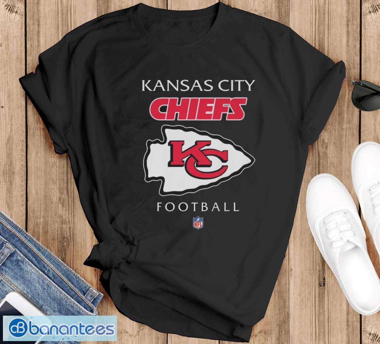 nfl kansas city chiefs football shirt image NFL Kansas City Chiefs Football shirt - Black T-Shirt