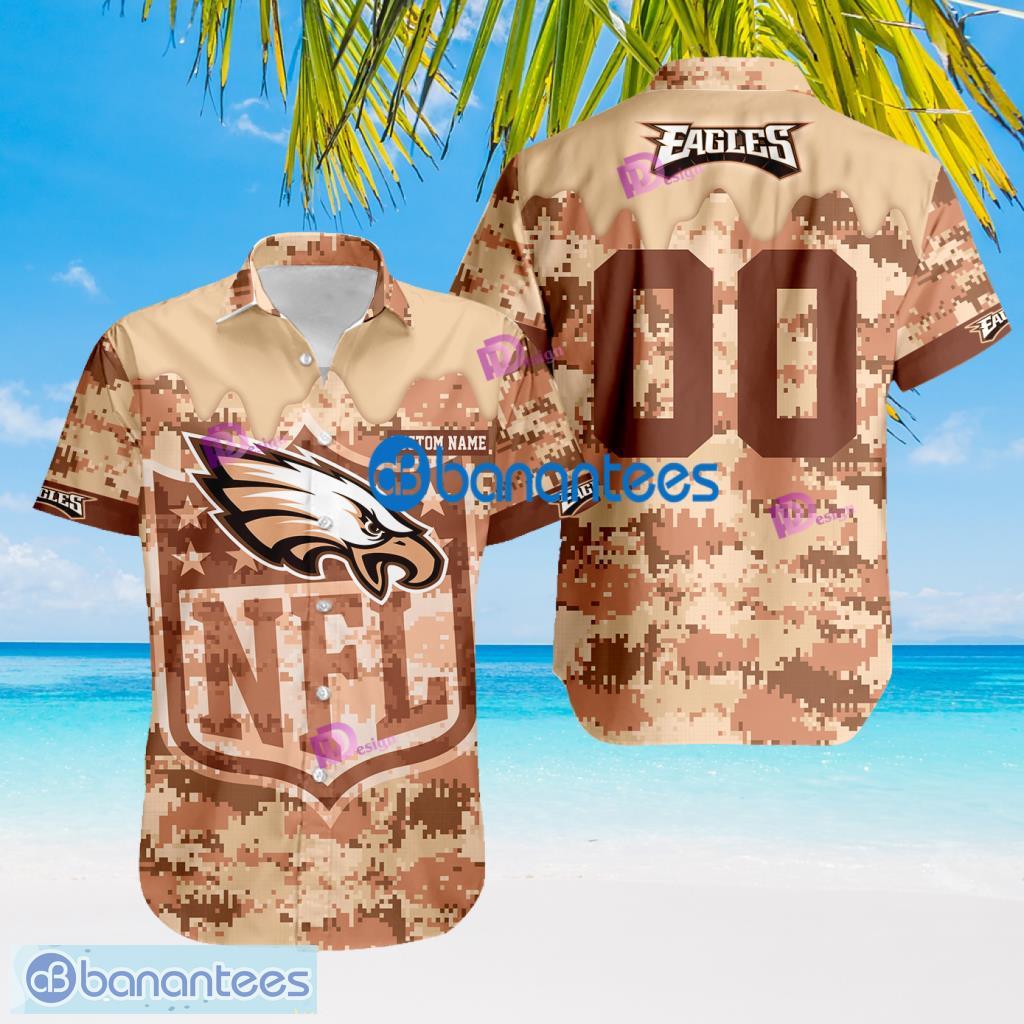 NFL Philadelphia Eagles Camouflage Pink Cusatom Name Ad Number Trending Summer Gift For Big Fans Product Photo 1