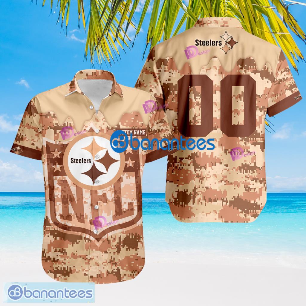 NFL Pittsburgh Steelers Camouflage Pink Cusatom Name Ad Number Trending Summer Gift For Big Fans Product Photo 1