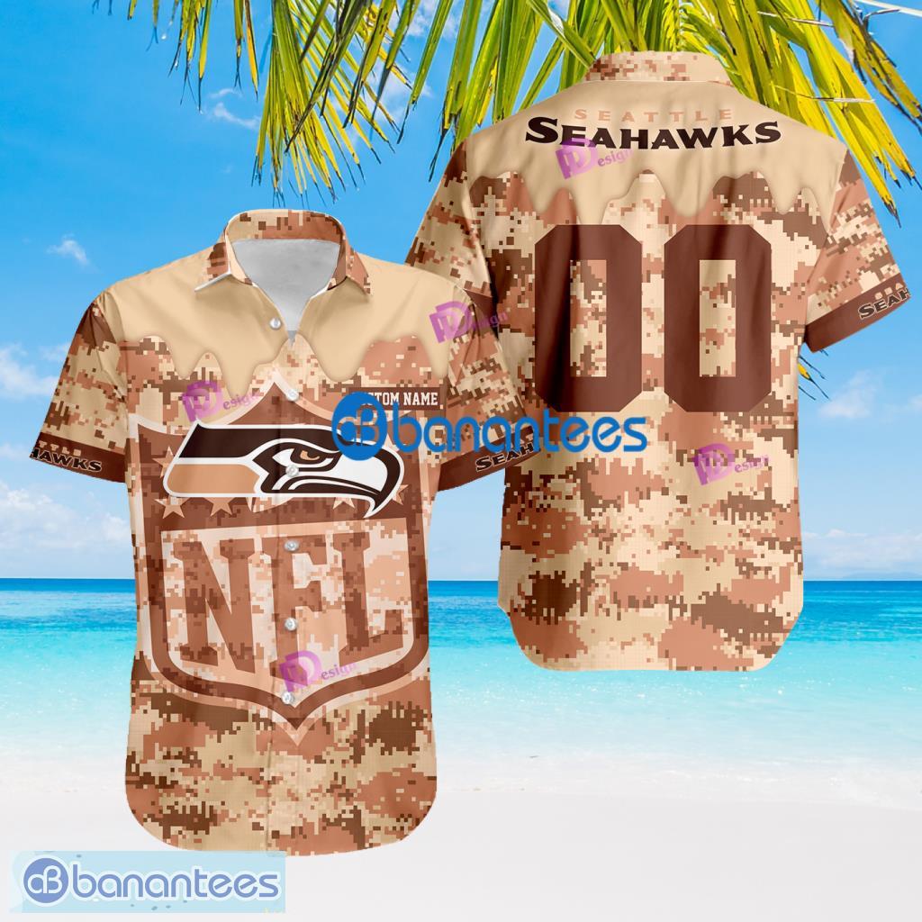 NFL Seattle Seahawks Camouflage Pink Cusatom Name Ad Number Trending Summer Gift For Big Fans Product Photo 1