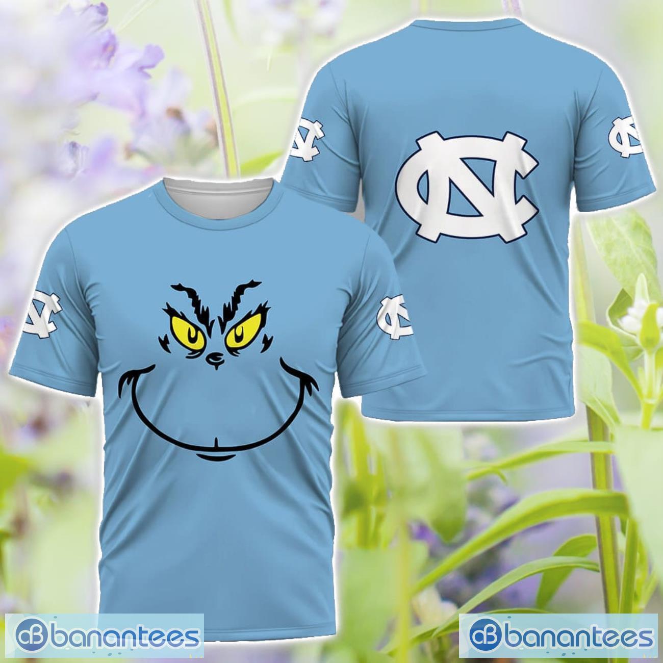 north carolina tar heels grinch face all over printed 3d tshirt sweatshirt hoodie unisex for men and women 2 image North Carolina Tar Heels Grinch Face All Over Printed 3D TShirt Sweatshirt Hoodie Unisex For Men And Women Product Photo 3