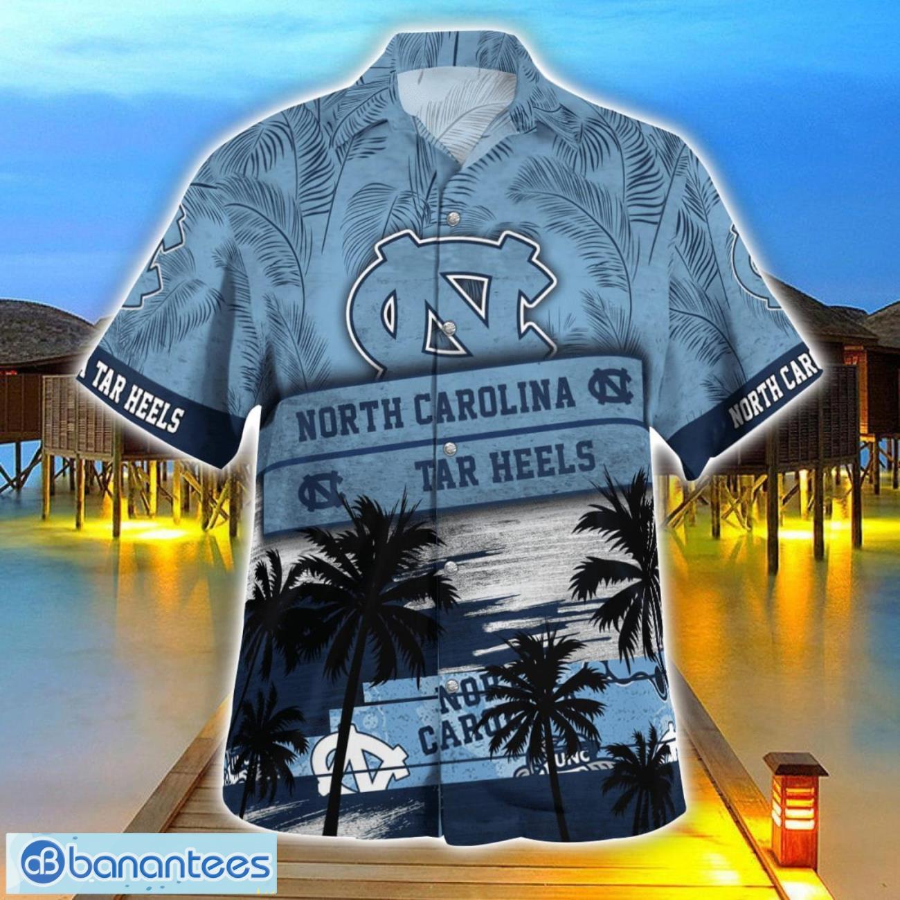 north carolina tar heels logo team tropical coconut hawaii shirt for men and women 2 image North Carolina Tar Heels Logo Team Tropical Coconut Hawaii Shirt For Men And Women Product Photo 3