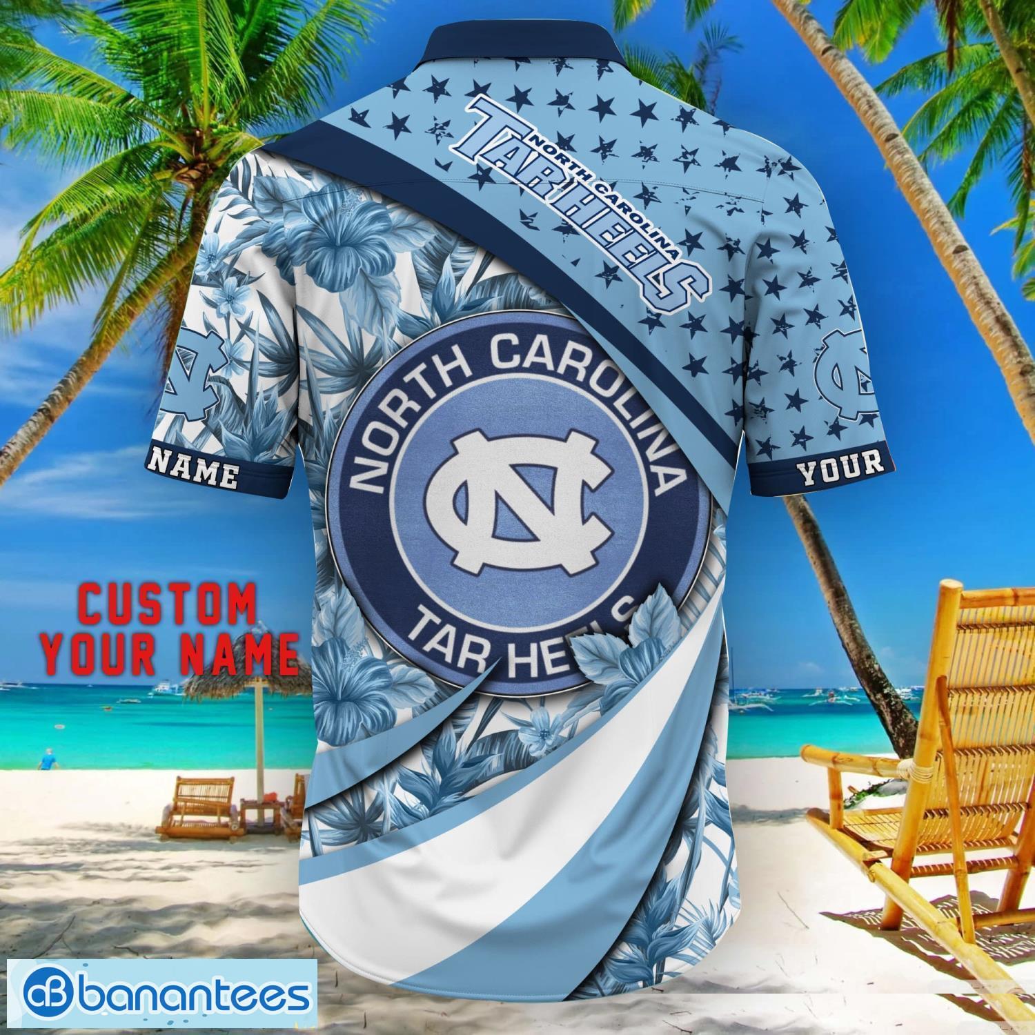 north carolina tar heels personalized name hawaii shirt 3d printing tropical style hawaiian shirt 1 image North Carolina Tar Heels Personalized Name Hawaii Shirt 3D Printing Tropical Style Hawaiian Shirt Product Photo 2