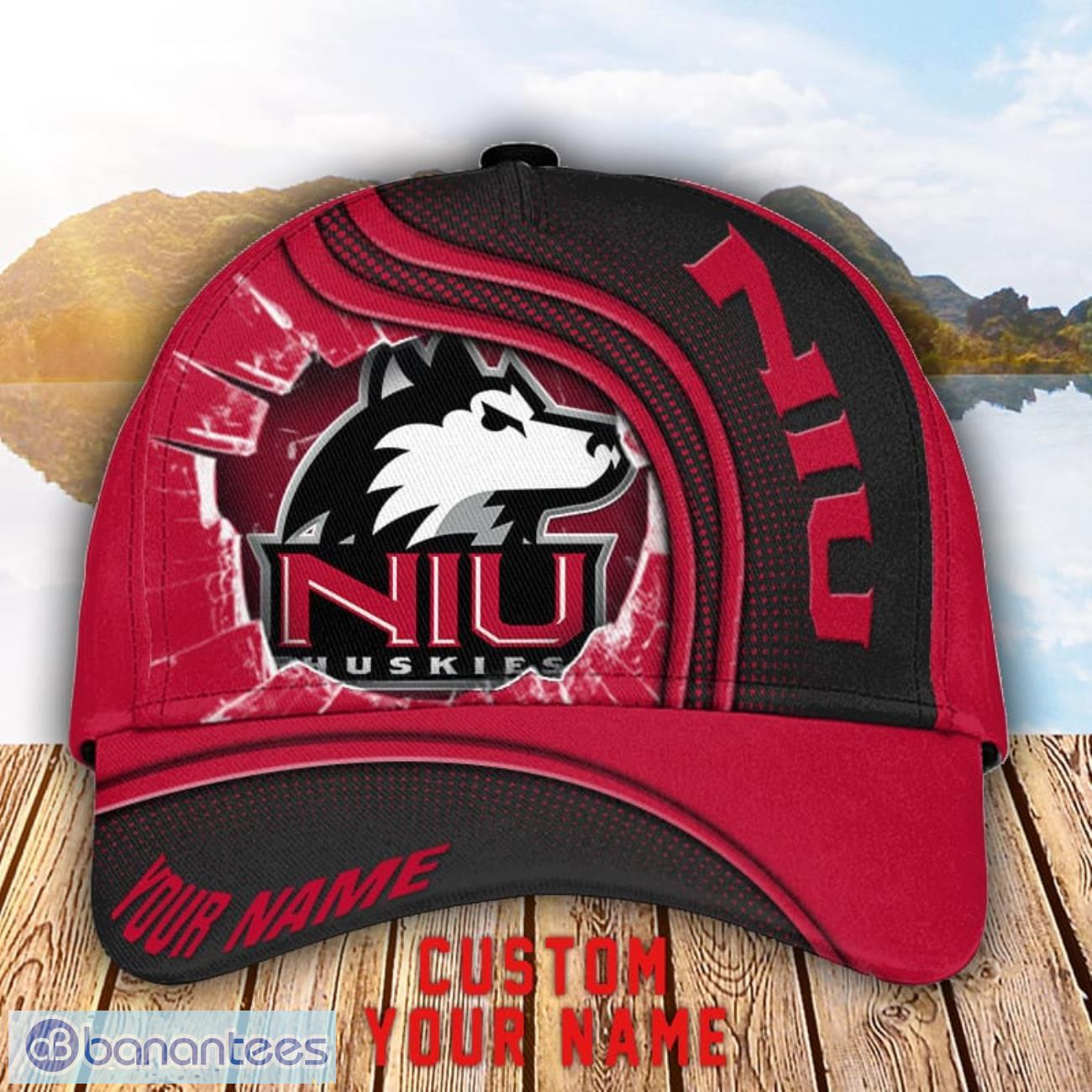 northern illinois huskies 3d cap custom name for fans sport gift image Northern Illinois Huskies 3D Cap Custom Name For Fans Sport Gift Product Photo 1