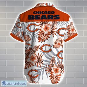 Chicago BearsTeam Logo Tropical 3D Hawaiian Shirt Big Fans Gift Product Photo 3