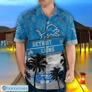 Detroit Lions Logo Team Tropical Coconut Hawaii Shirt For Men And Women Product Photo 4