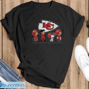 Official Snoopy And Friends Kansas City Chiefs Shirt - Black T-Shirt