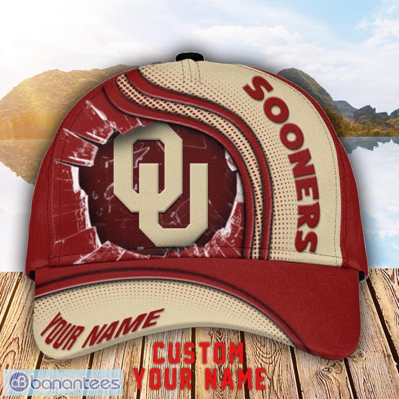 oklahoma sooners 3d cap custom name for fans sport gift image Oklahoma Sooners 3D Cap Custom Name For Fans Sport Gift Product Photo 1