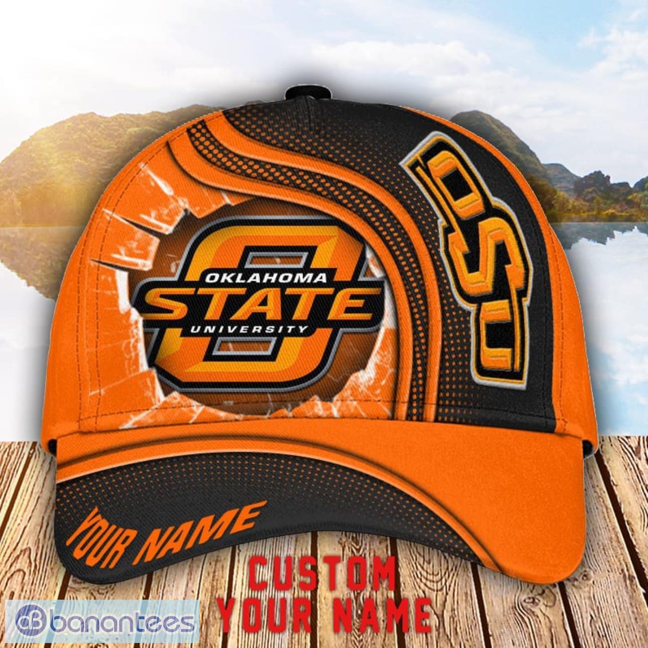 oklahoma state cowboys 3d cap custom name for fans sport gift image Oklahoma State Cowboys 3D Cap Custom Name For Fans Sport Gift Product Photo 1
