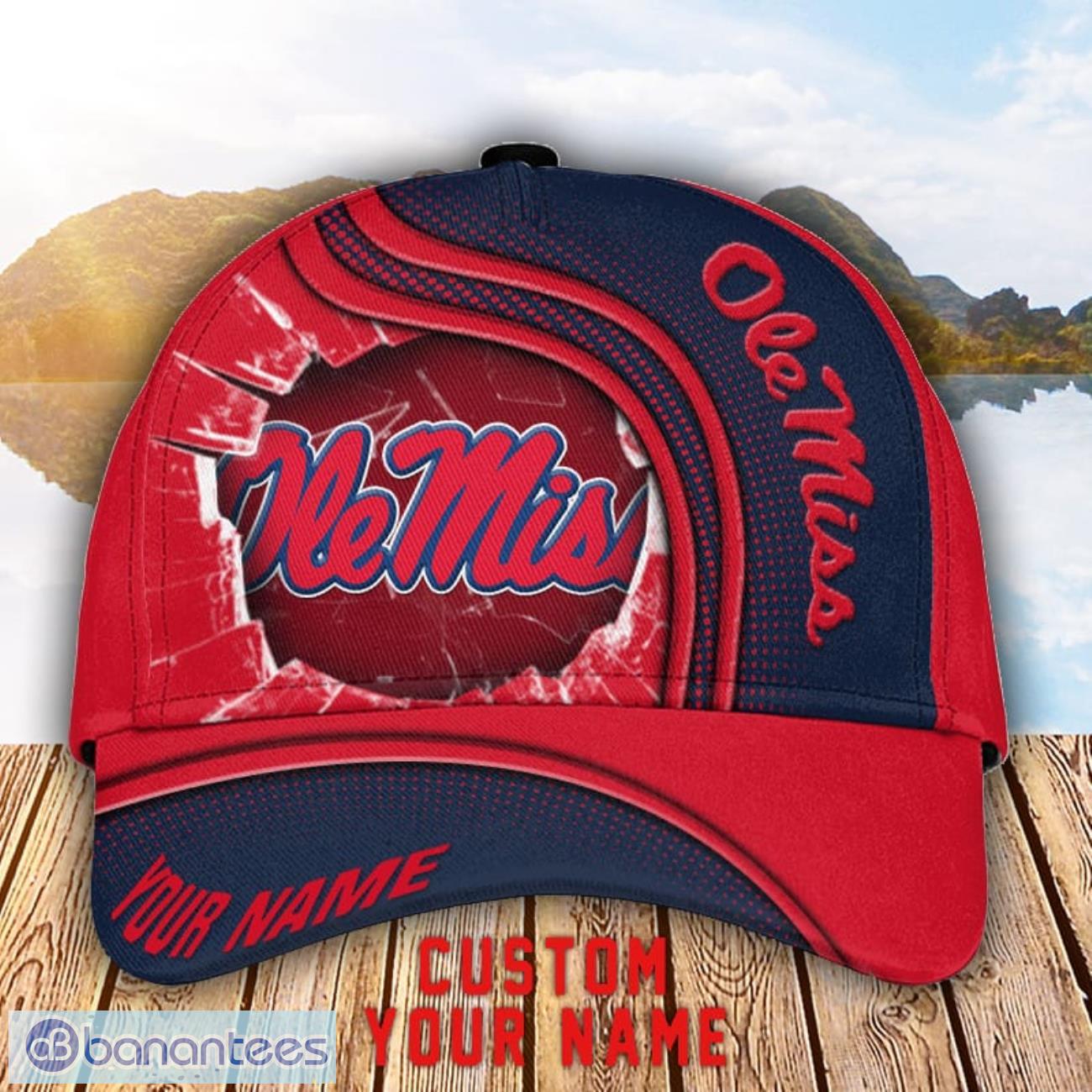 ole miss rebels 3d cap custom name for fans sport gift image Ole Miss Rebels 3D Cap Custom Name For Fans Sport Gift Product Photo 1