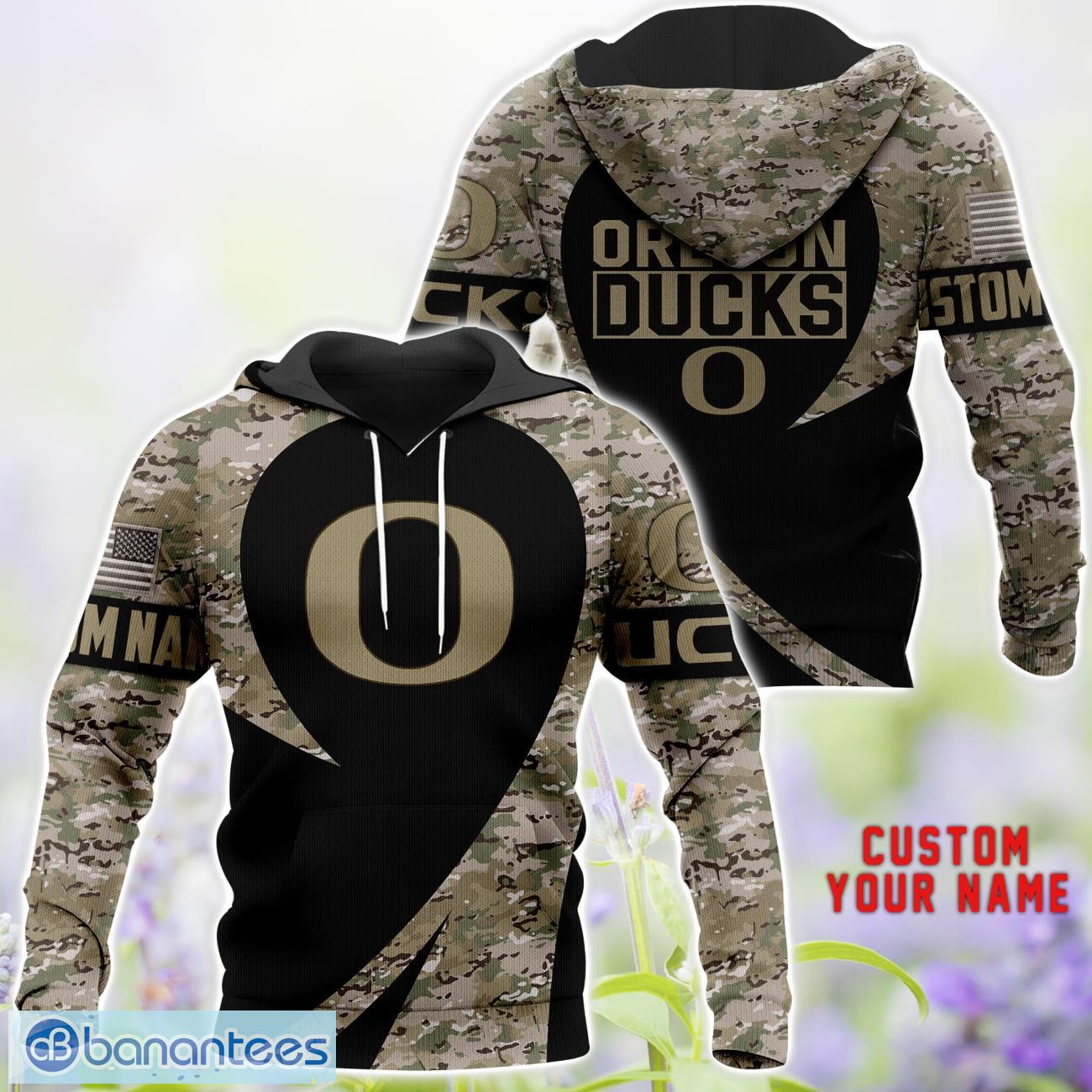 oregon ducks 3d hoodie t shirt sweatshirt camo pattern veteran custom name gift for fathers day 1 image Oregon Ducks 3D Hoodie T Shirt Sweatshirt Camo Pattern Veteran Custom Name Gift For Father's day Product Photo
