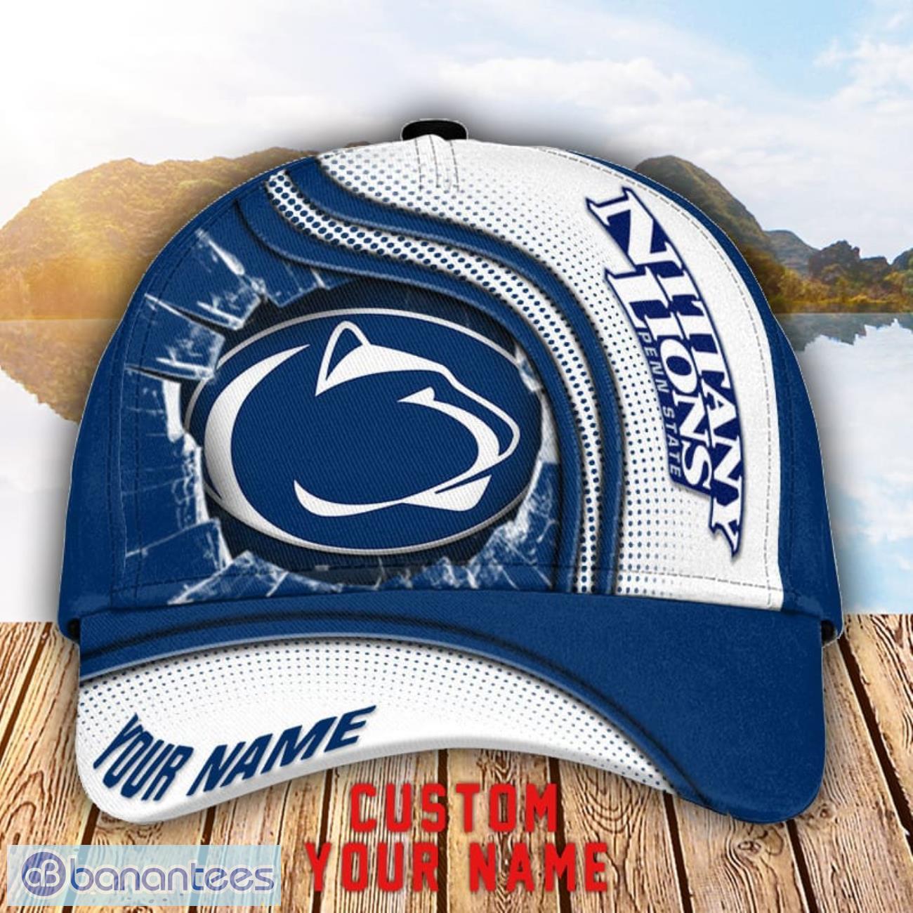 penn state nittany lions 3d cap custom name for fans sport gift image Penn State Nittany Lions 3D Cap Custom Name For Fans Sport Gift Product Photo 1