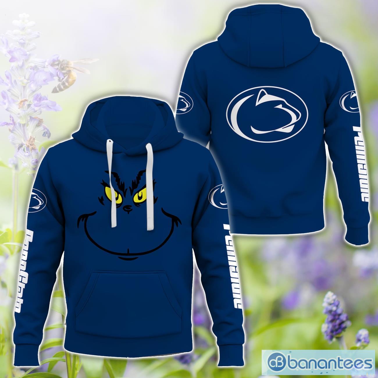 penn state nittany lions grinch face all over printed 3d tshirt sweatshirt hoodie unisex for men and women image Penn State Nittany Lions Grinch Face All Over Printed 3D TShirt Sweatshirt Hoodie Unisex For Men And Women Product Photo 1