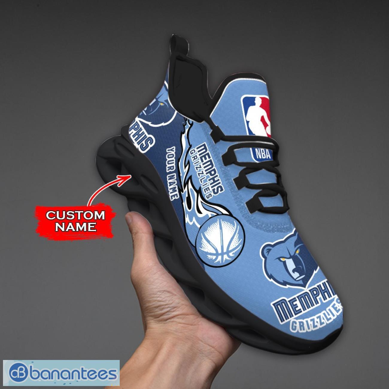 personalized name memphis grizzlies fireball personalized sneakers max soul shoes 1 image Personalized Name Memphis Grizzlies Fireball Personalized Sneakers Max Soul Shoes Product Photo 2