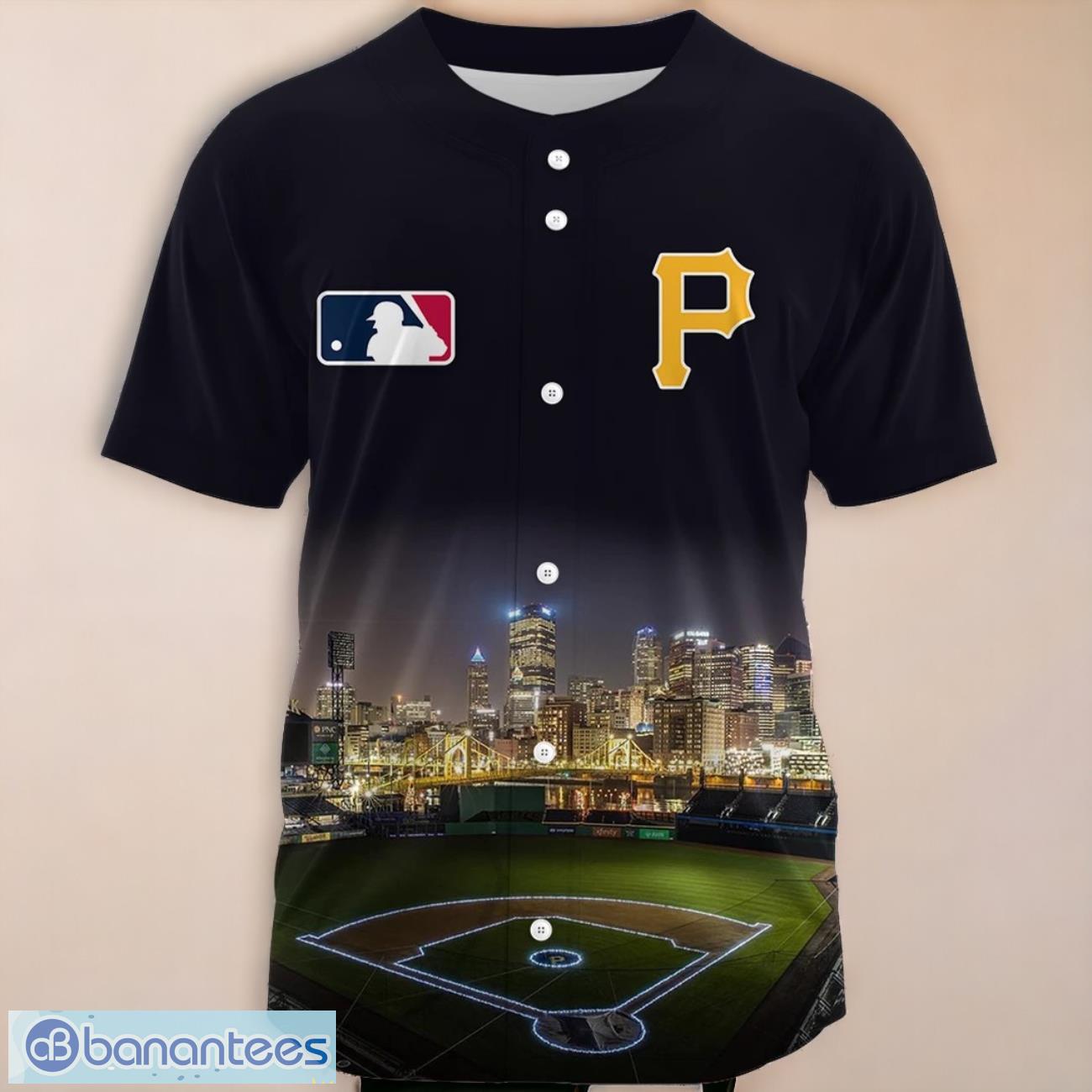 pittsburgh pirates baseball jersey mlb 2024 custom number and name 1 image Pittsburgh Pirates Baseball Jersey MLB 2024 Custom Number And Name Product Photo 2