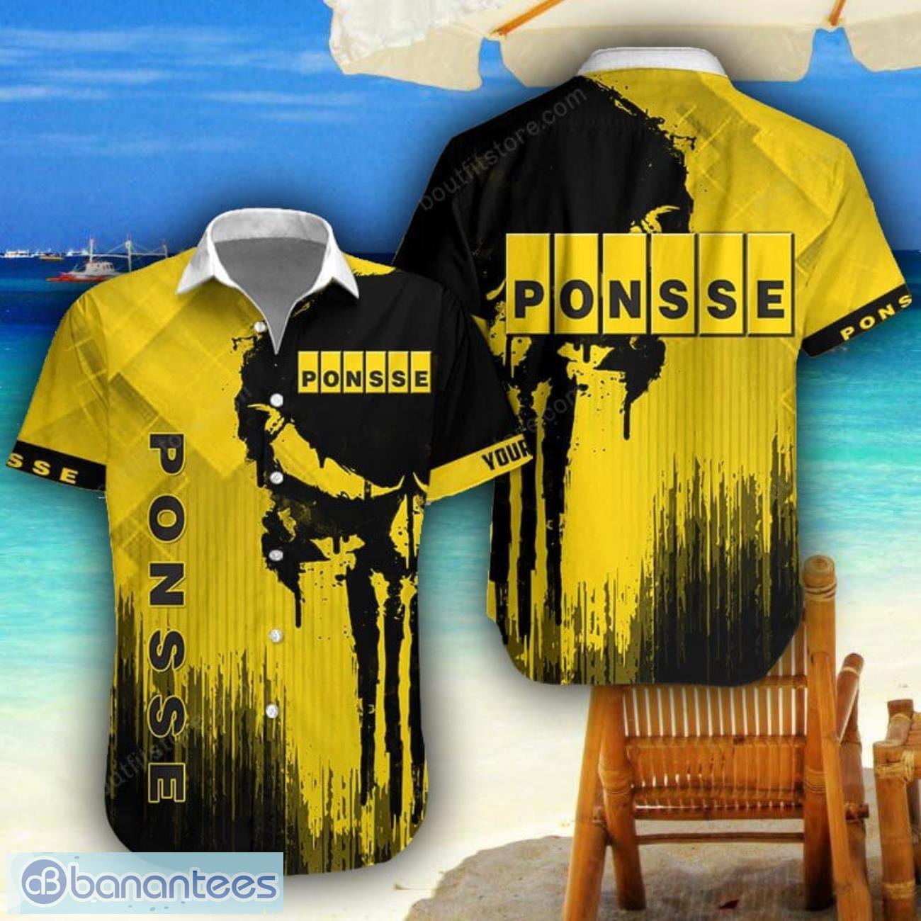 ponsse 3d printing hawaiian shirt summer beach shirt for fans custom name image Ponsse 3D Printing Hawaiian Shirt Summer Beach Shirt For Fans Custom Name Product Photo 1