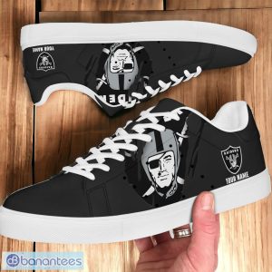 Las Vegas Raiders NFL Stan Smith Shoes Gifts For Fans Custom Name Product Photo 2