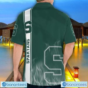 Michigan State Spartans Flame Designs 3D Hawaiian Shirt Special Gift For Fans Product Photo 2