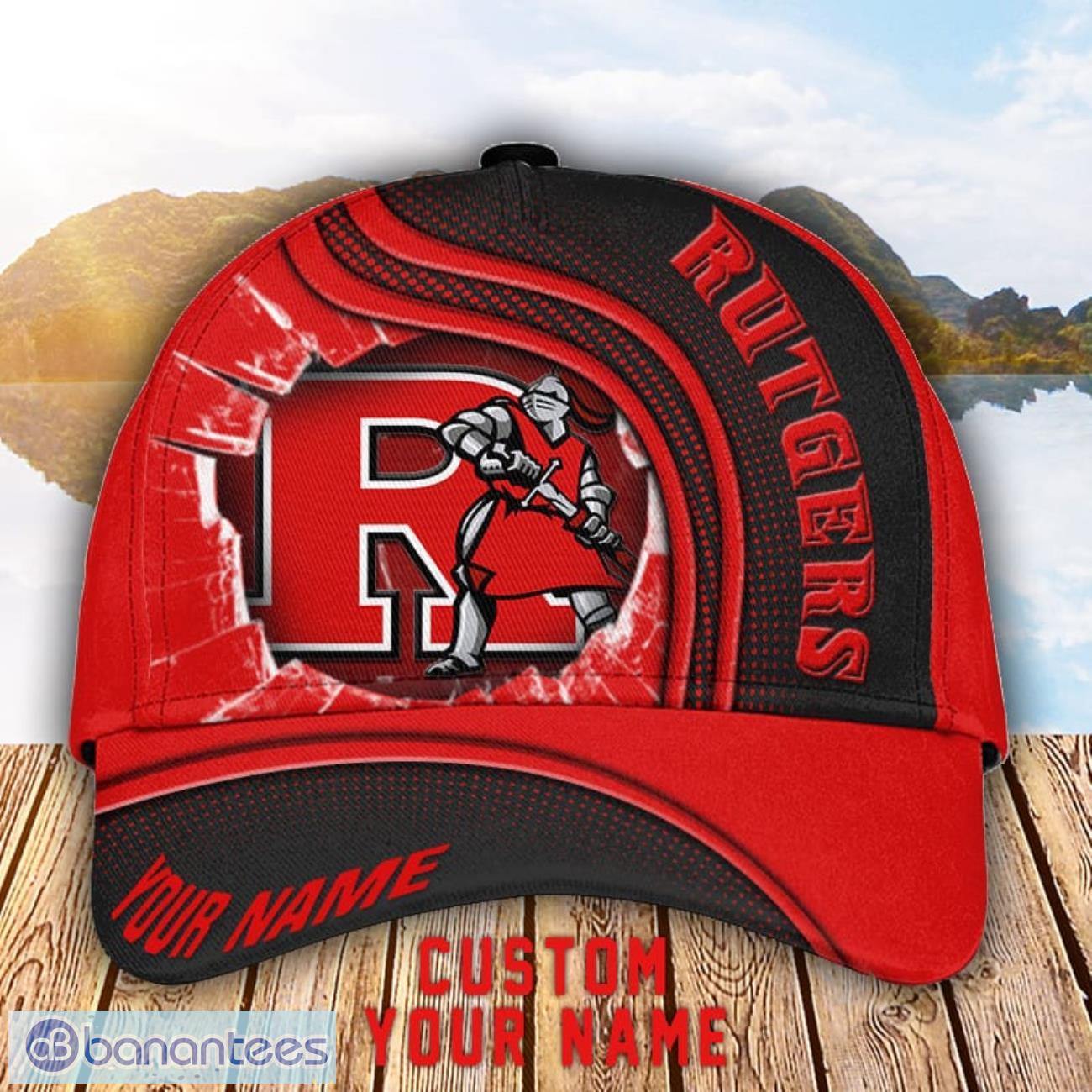 rutgers scarlet knights 3d cap custom name for fans sport gift image Rutgers Scarlet Knights 3D Cap Custom Name For Fans Sport Gift Product Photo 1