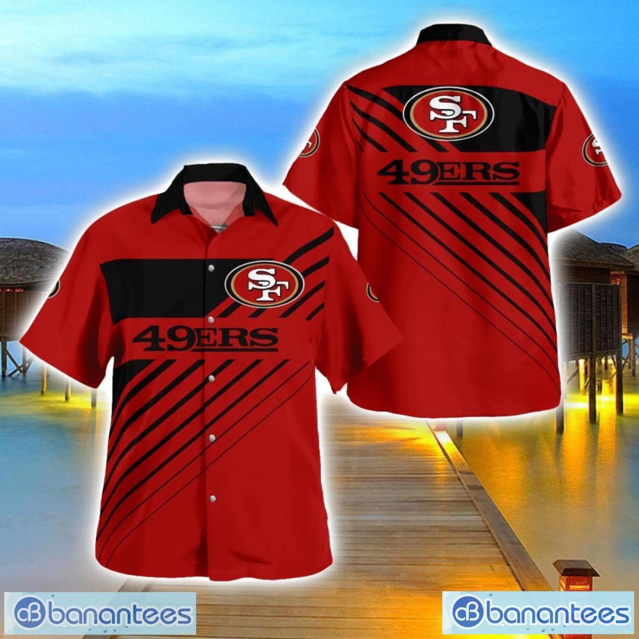 san francisco 49ershawaii shirt 3d full printed beach shirt for men and women image San Francisco 49ersHawaii Shirt 3D Full Printed Beach Shirt For Men And Women Product Photo 1