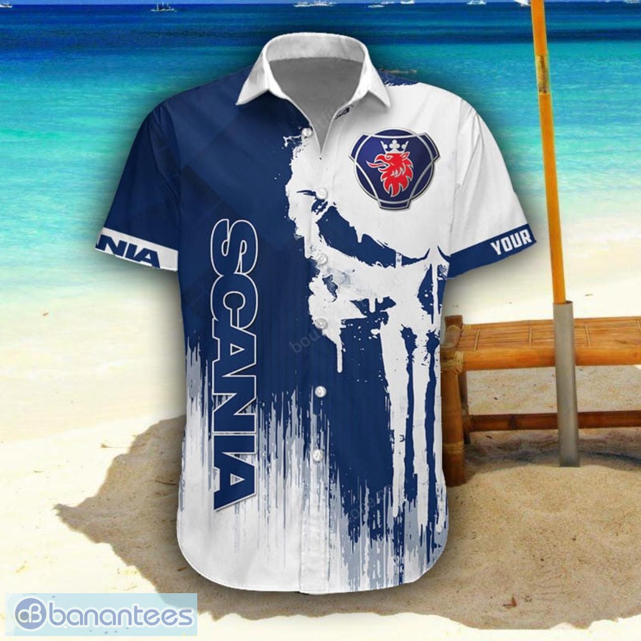 scania 3d printing hawaiian shirt summer beach shirt for fans custom name 1 image Scania 3D Printing Hawaiian Shirt Summer Beach Shirt For Fans Custom Name Product Photo 2