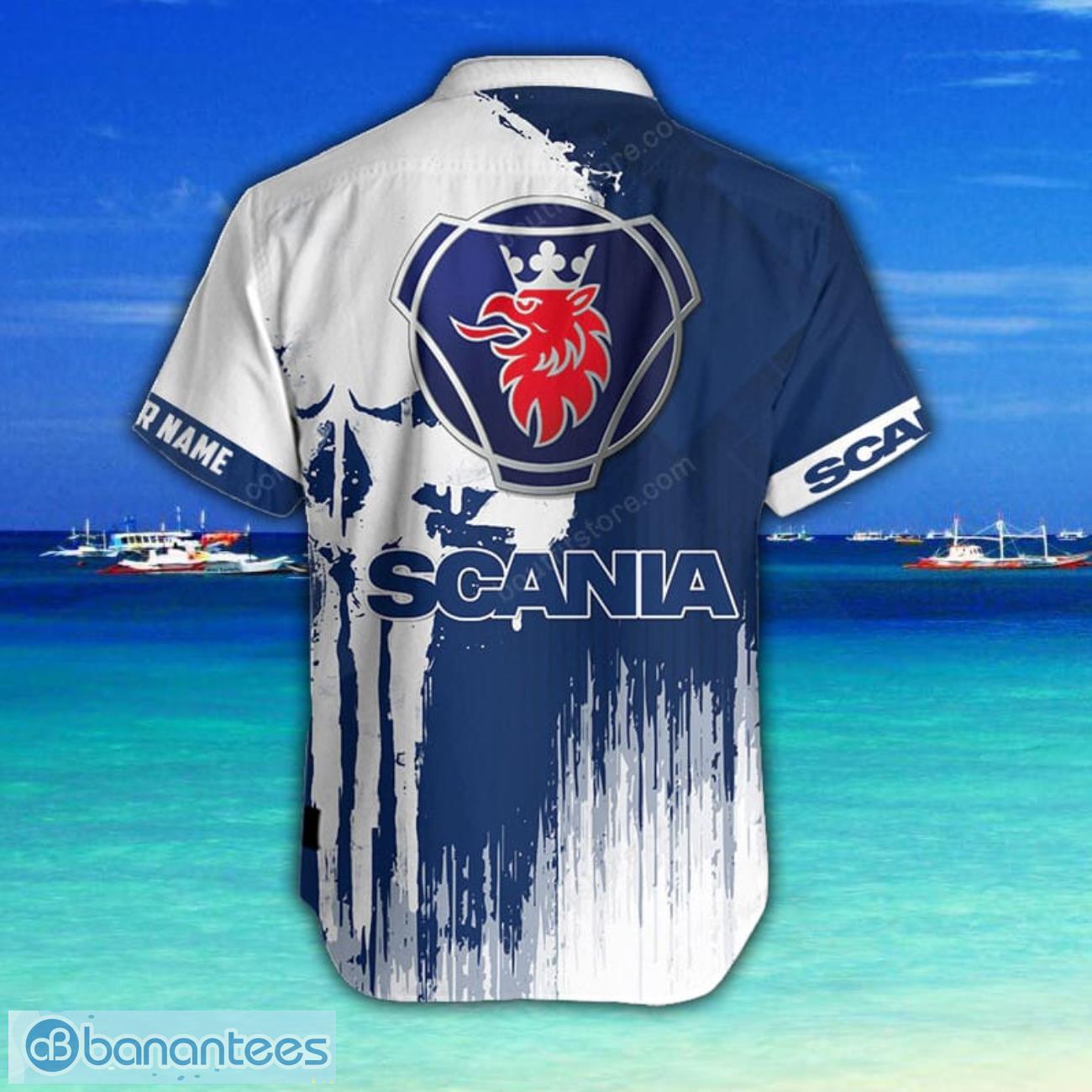 Scania 3D Printing Hawaiian Shirt Summer Beach Shirt For Fans Custom Name Scania 3D Printing Hawaiian Shirt Summer Beach Shirt For Fans Custom Name Product Photo 3