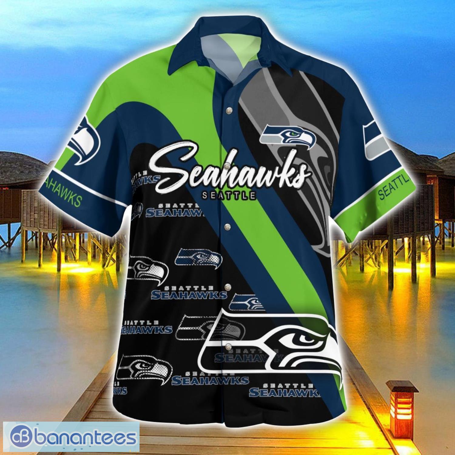 seattle seahawks hawaii shirt big logo 3d printing hawaiian shirt for men and women 2 image Seattle Seahawks Hawaii Shirt Big Logo 3D Printing Hawaiian Shirt For Men And Women Product Photo 3
