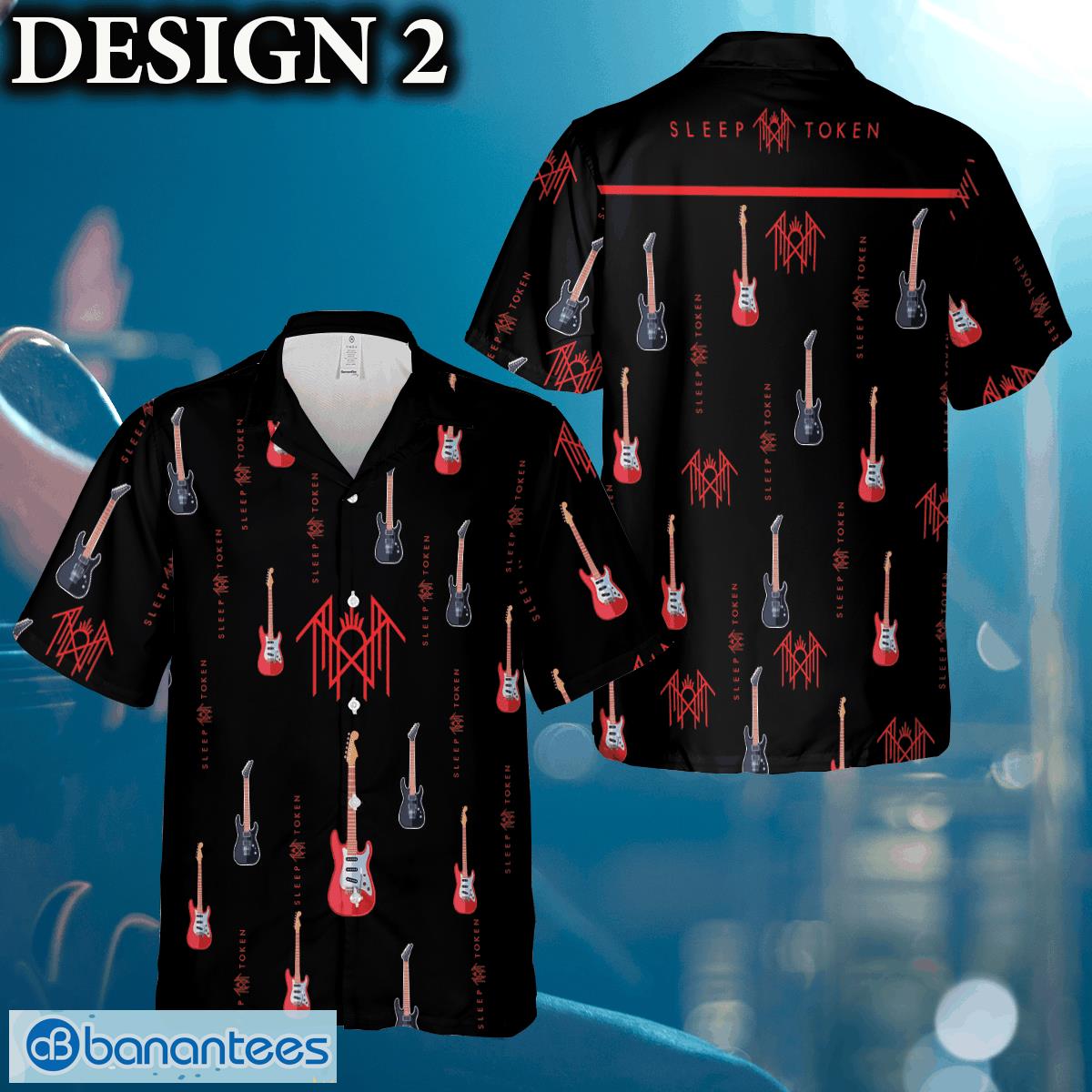 sleep token music band logo hawaiian shirt thunder and guitar black red for fans gift holidays 1 image Sleep Token Music Band Logo Hawaiian Shirt Thunder And Guitar Black Red For Fans Gift Holidays - Sleep Token Hawaiian Shirt Logo Band Photo 2