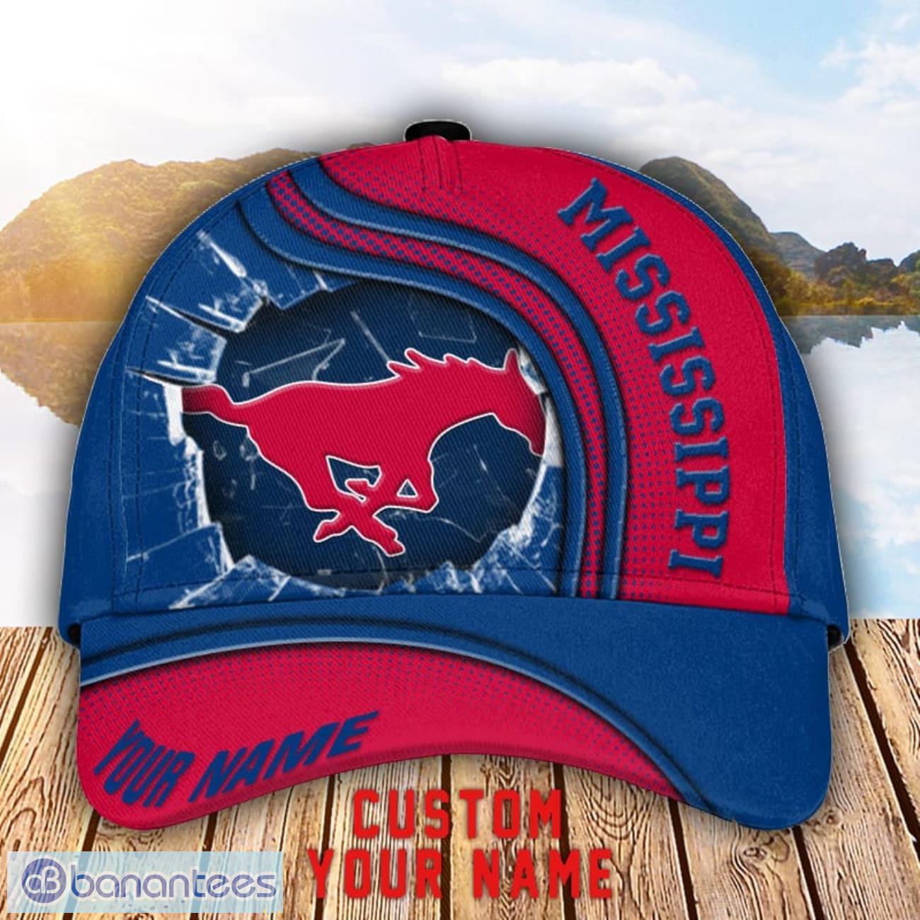 smu mustangs 3d cap custom name for fans sport gift image Smu Mustangs 3D Cap Custom Name For Fans Sport Gift Product Photo 1