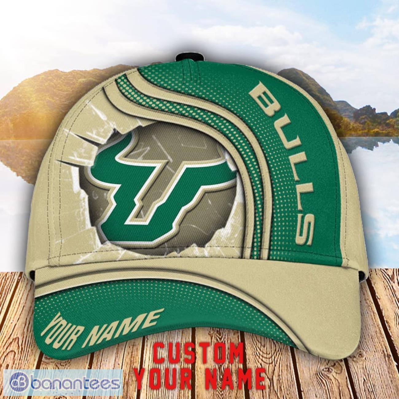 south florida bulls 3d cap custom name for fans sport gift image South Florida Bulls 3D Cap Custom Name For Fans Sport Gift Product Photo 1