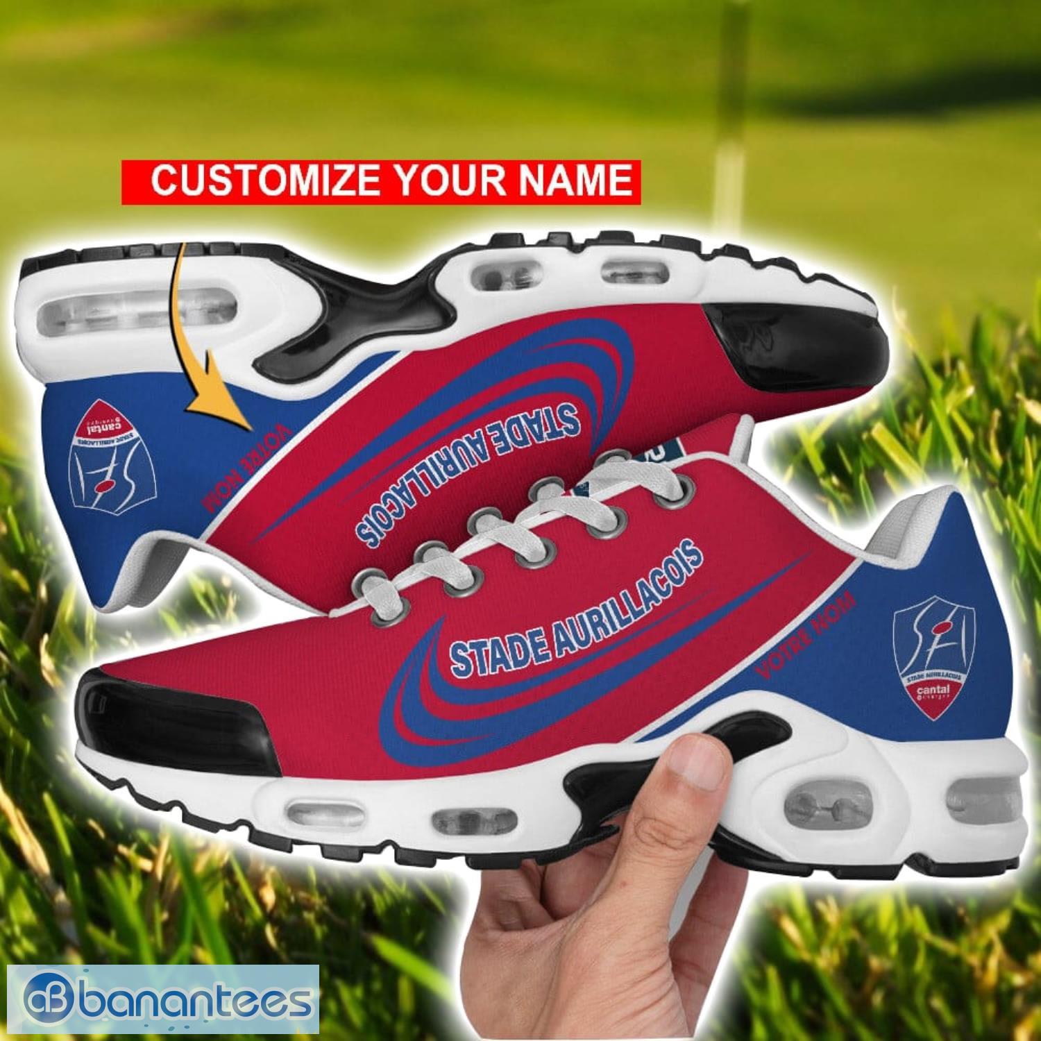 stade aurillacois cantal auvergne air cushion sport shoes personalized name gift for men women image Stade Aurillacois Cantal Auvergne Air Cushion Sport Shoes Personalized Name Gift For Men Women Product Photo 1