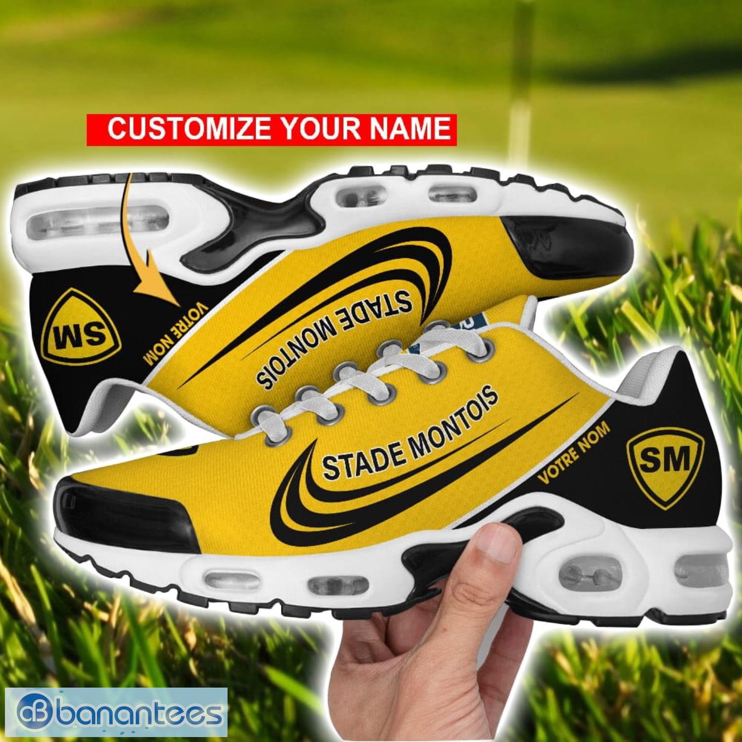 stade montois rugby air cushion sport shoes personalized name gift for men women image Stade Montois Rugby Air Cushion Sport Shoes Personalized Name Gift For Men Women Product Photo 1