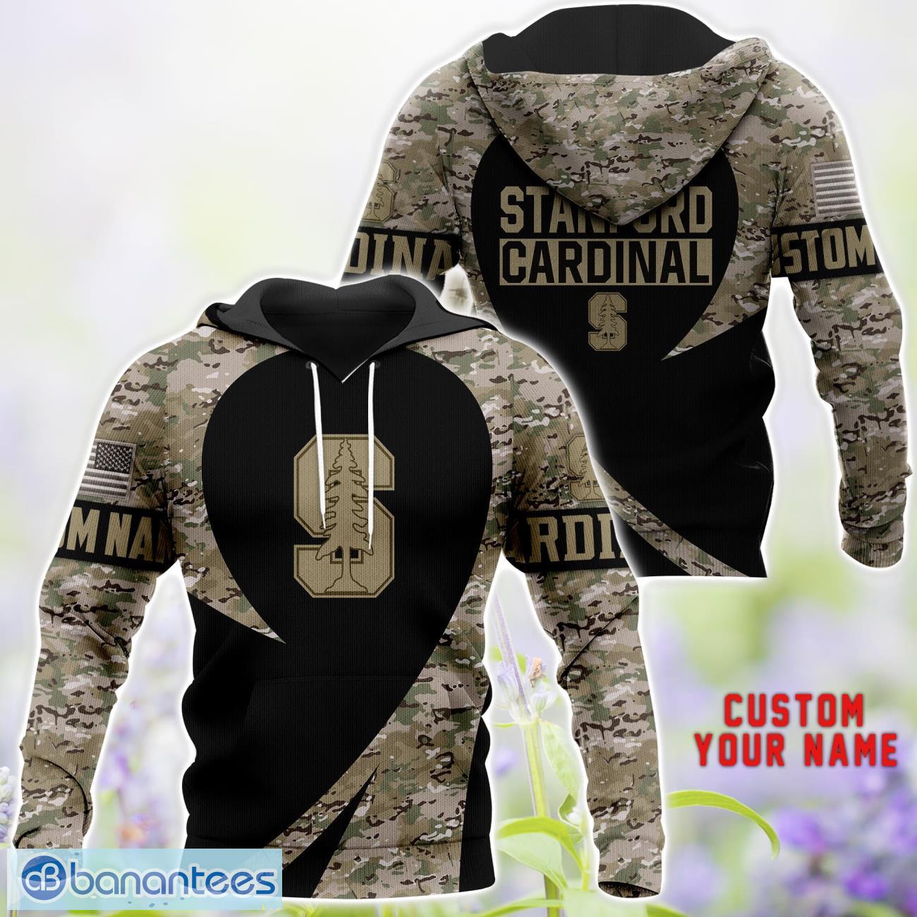 stanford cardinal 3d hoodie t shirt sweatshirt camo pattern veteran custom name gift for fathers day image Stanford Cardinal 3D Hoodie T Shirt Sweatshirt Camo Pattern Veteran Custom Name Gift For Father's day Product Photo