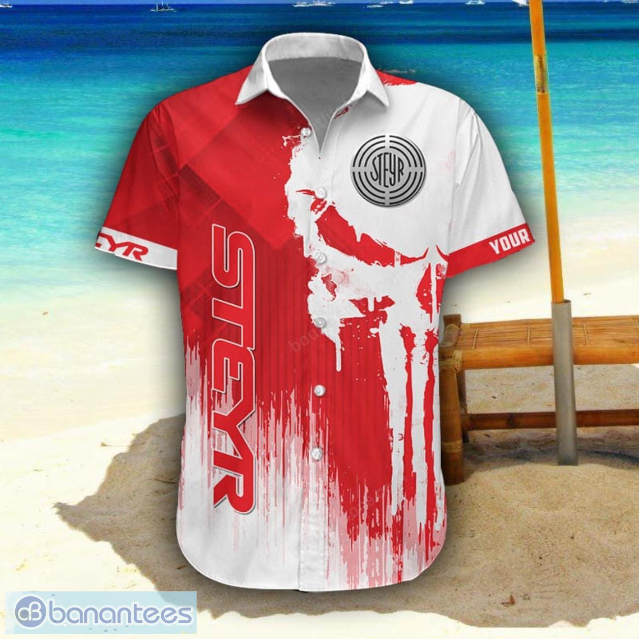 steyr 3d printing hawaiian shirt summer beach shirt for fans custom name 1 image Steyr 3D Printing Hawaiian Shirt Summer Beach Shirt For Fans Custom Name Product Photo 2