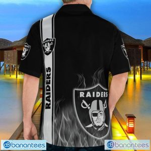 Las Vegas Raiders Flame Designs 3D Hawaiian Shirt Special Gift For Fans Product Photo 2