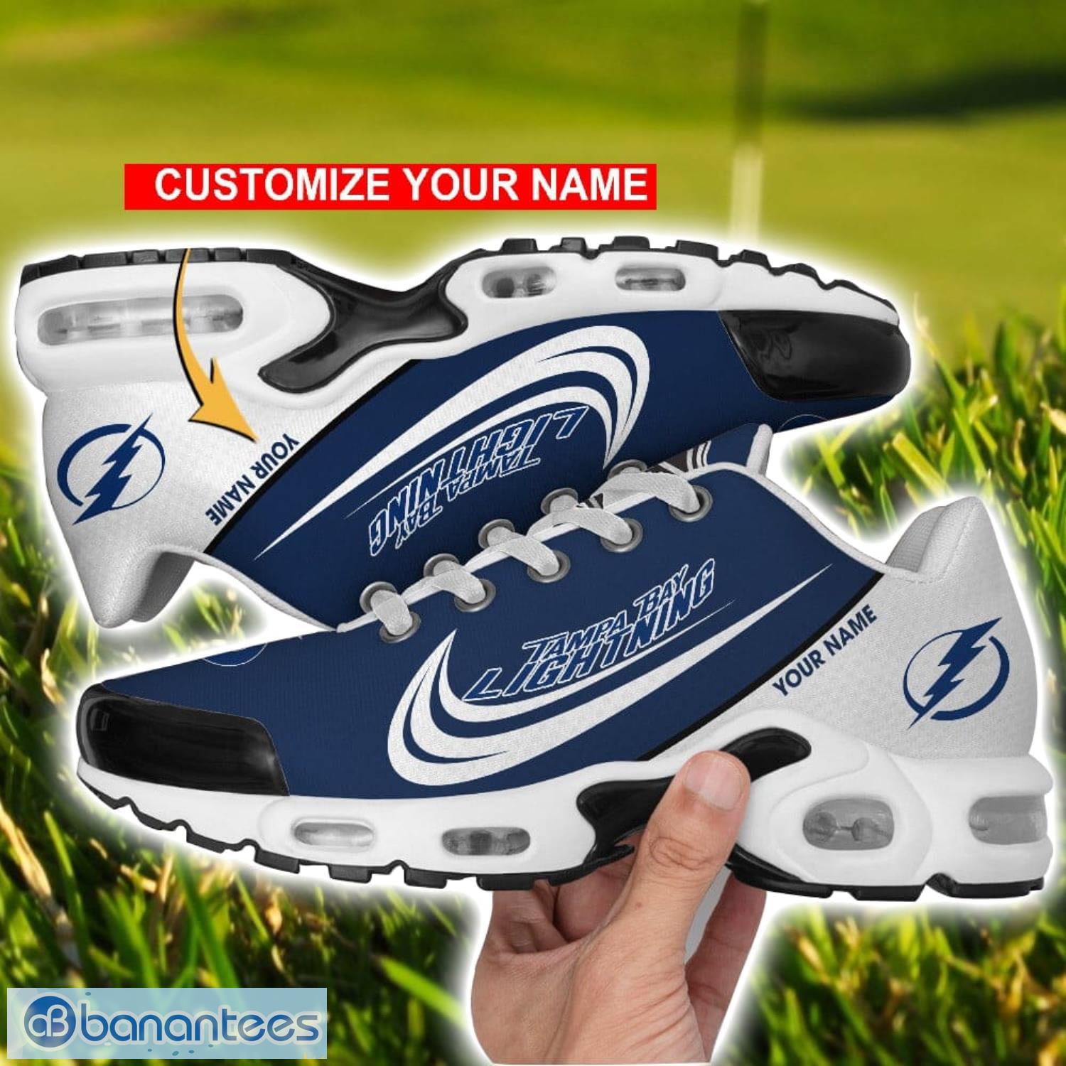 tampa bay lightning air cushion sport shoes personalized name gift for men women image Tampa Bay Lightning Air Cushion Sport Shoes Personalized Name Gift For Men Women Product Photo 1
