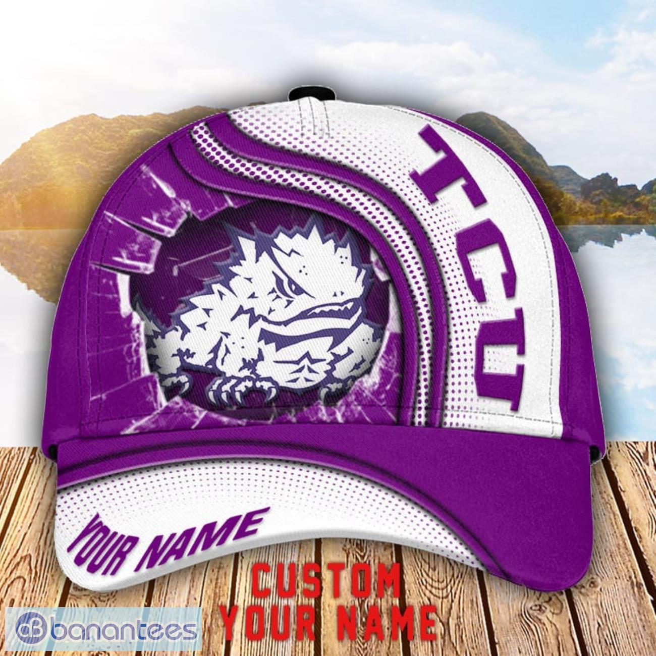 tcu horned frogs 3d cap custom name for fans sport gift image Tcu Horned Frogs 3D Cap Custom Name For Fans Sport Gift Product Photo 1