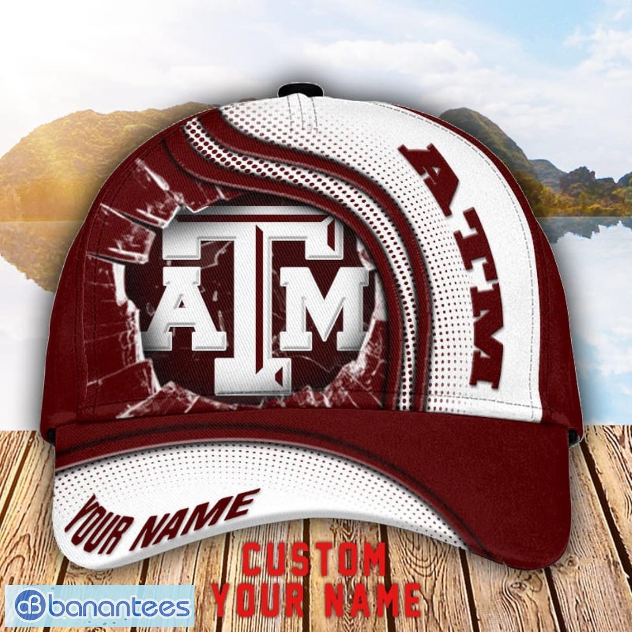 texas am aggies 3d cap custom name for fans sport gift image Texas A&M Aggies 3D Cap Custom Name For Fans Sport Gift Product Photo 1