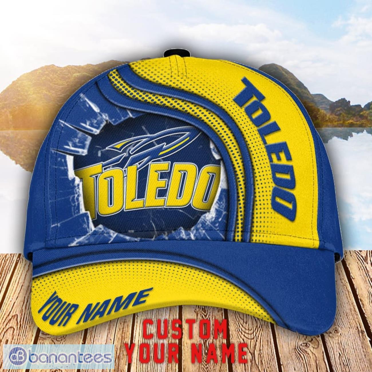 toledo rockets 3d cap custom name for fans sport gift image Toledo Rockets 3D Cap Custom Name For Fans Sport Gift Product Photo 1