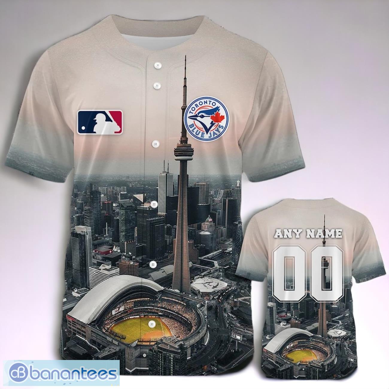 toronto blue jays baseball jersey mlb 2024 custom number and name image Toronto Blue Jays Baseball Jersey MLB 2024 Custom Number And Name Product Photo 1