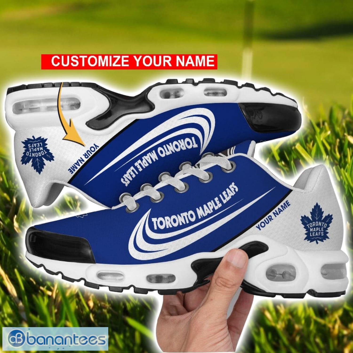 toronto maple leafs air cushion sport shoes personalized name gift for men women image Toronto Maple Leafs Air Cushion Sport Shoes Personalized Name Gift For Men Women Product Photo 1