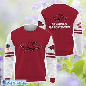 Arkansas Razorbacks Logo Team 3D T-Shirt Sweatshirt Hoodie Zip Hoodie For Men Women Product Photo 2