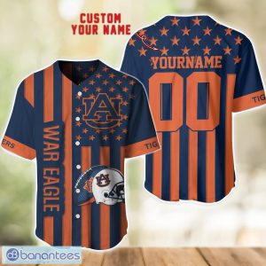 Auburn Tigers Custom Name and Number NCAA Baseball Jersey Shirt Product Photo 1