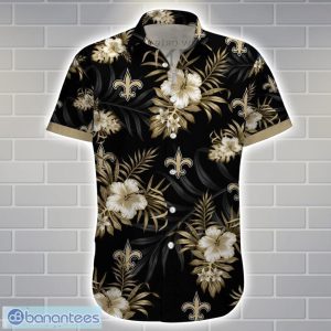 New Orleans SaintsTeam Logo Tropical 3D Hawaiian Shirt Big Fans Gift Product Photo 2